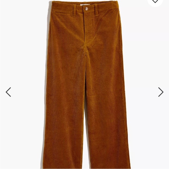 Madewell slim Emmett wide leg crop corduroy Pants - Picture 4 of 6